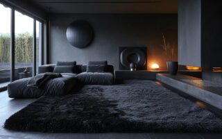 Le tapis shaggy noir : élégance et profondeur pour votre décoration intérieure