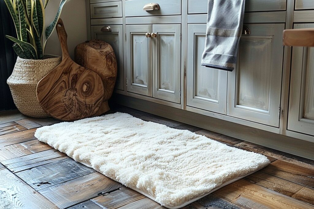 Un confort absolu avec les tapis de cuisine en coton : l&rsquo;option douce pour votre maison