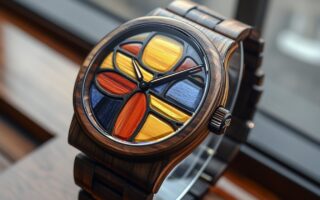 Les montres en bois inspirées par l’art abstrait : fusion de nature et créativité