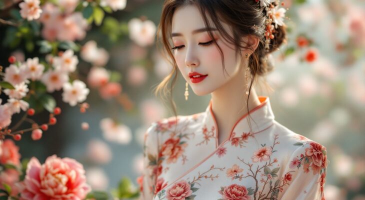 L’art floral dans les motifs des robes chinoises : une fusion de tradition et modernité