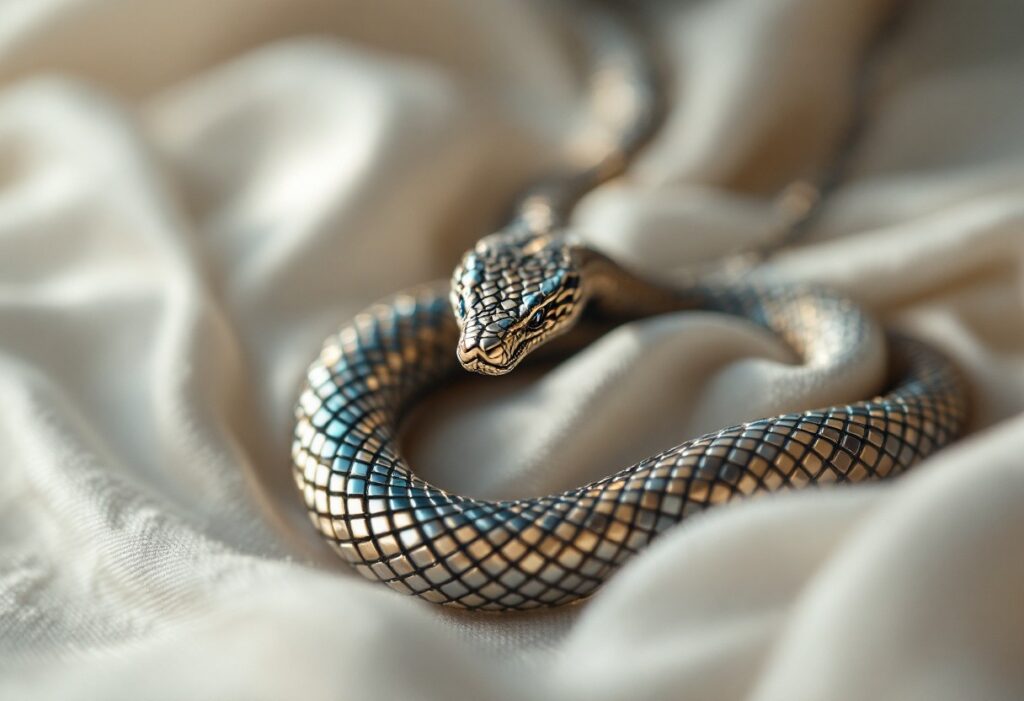 Tressé d’écailles et d’élégance : le collier serpent, bijou totem au charme fatal