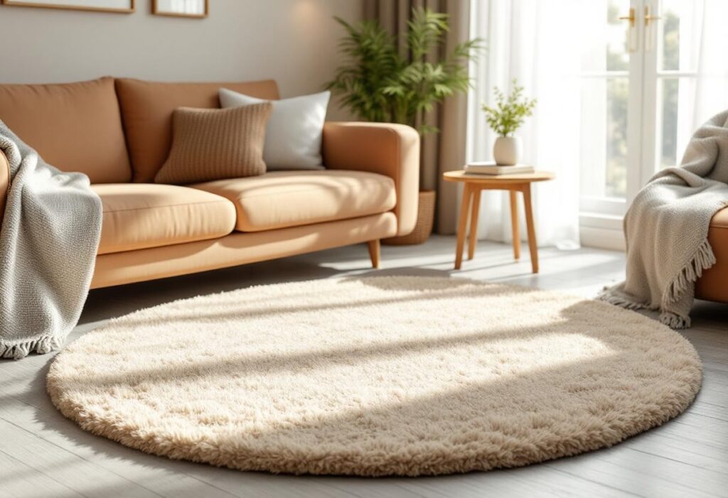 Créer une ambiance cocooning avec un tapis rond douillet