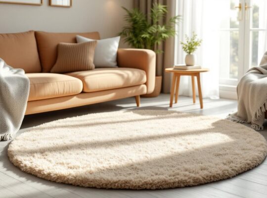 Créer une ambiance cocooning avec un tapis rond douillet