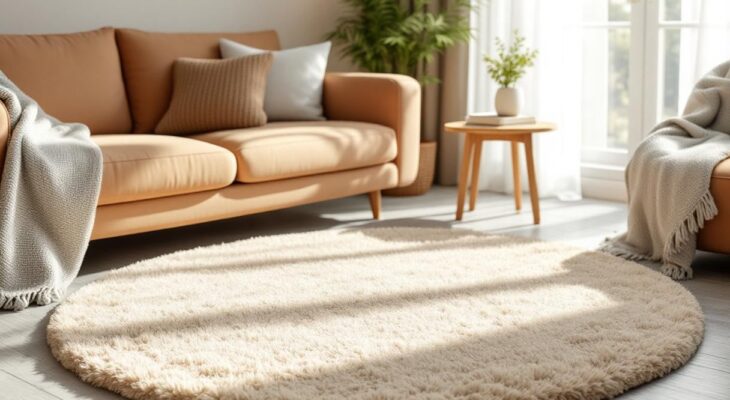 Créer une ambiance cocooning avec un tapis rond douillet