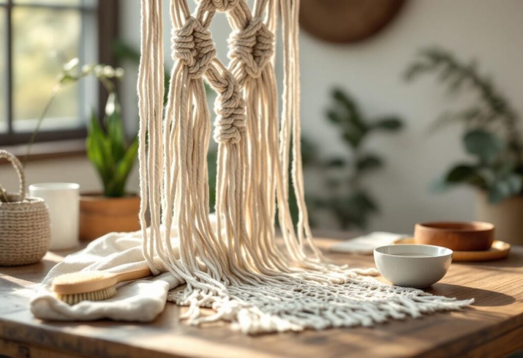 Comment nettoyer et entretenir ses créations en macramé sans les abîmer ?