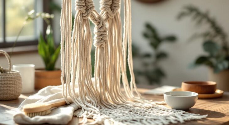 Comment nettoyer et entretenir ses créations en macramé sans les abîmer ?