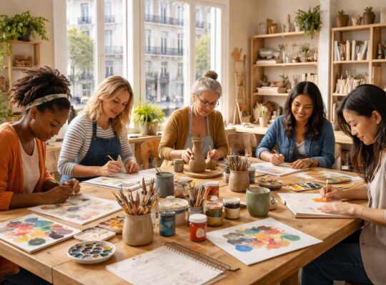 Ateliers créatifs pour mamans artistes dans les centres culturels de Paris