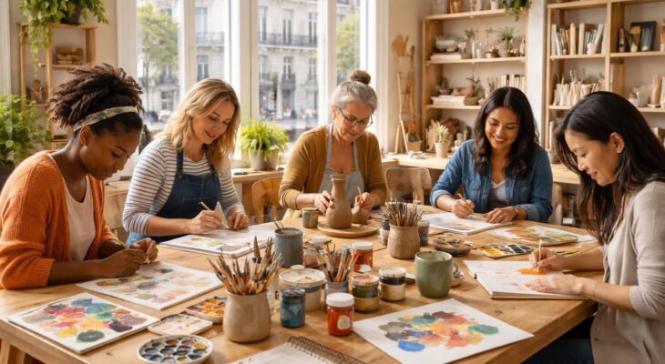 Ateliers créatifs pour mamans artistes dans les centres culturels de Paris
