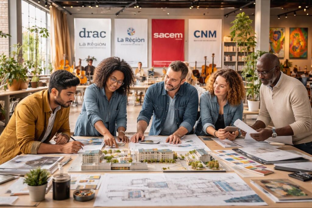 Créer son centre culturel avec les subventions DRAC, Région et les partenariats Sacem ou CNM
