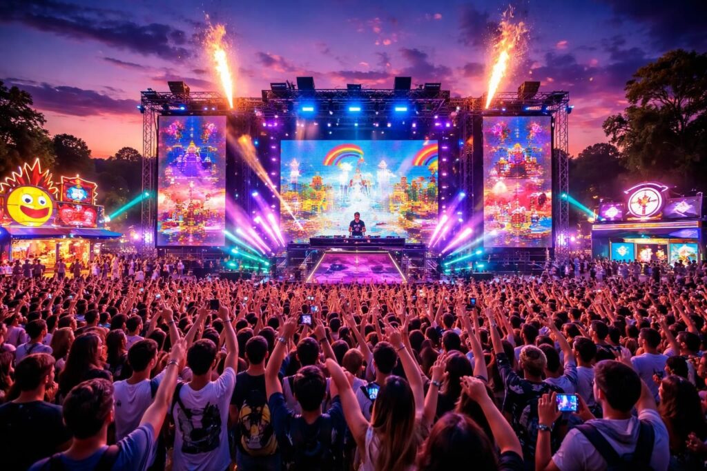 Découvrez les spectacles art-cade avec concerts electro, pixel art et festivals gaming musicaux