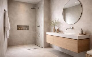 Rénover une salle de bain avec du béton ciré Mercadier