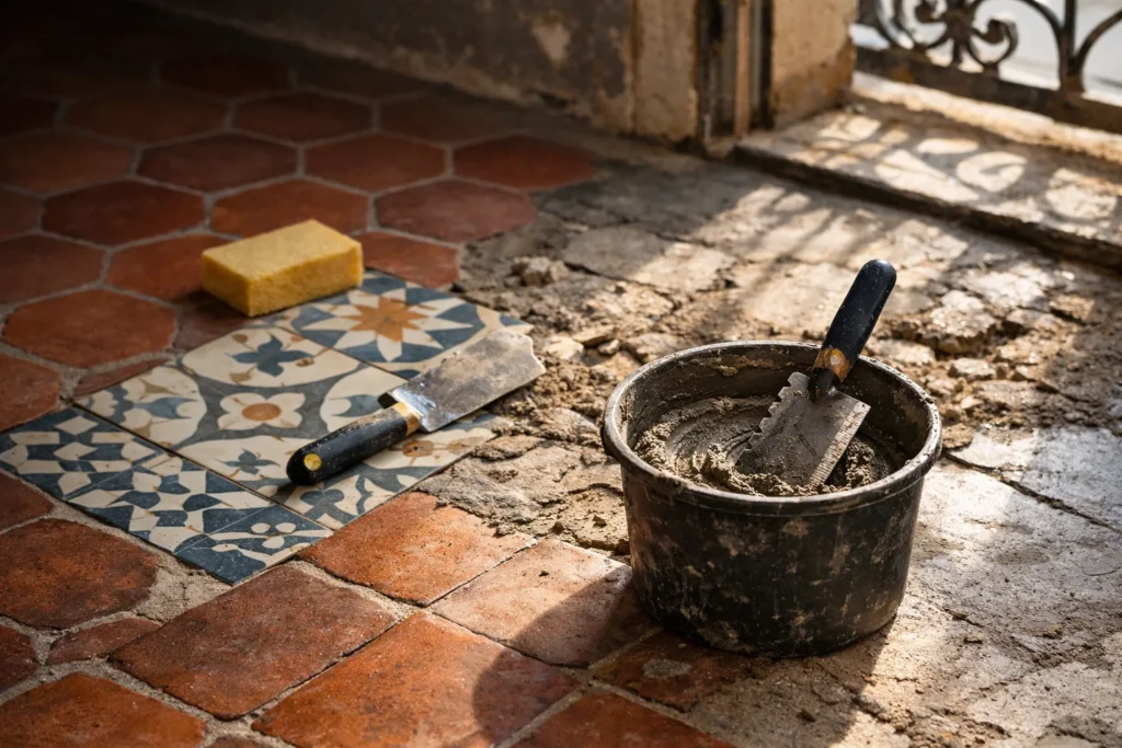 Tomettes et carreaux de ciment marseillais : rénover sans remplacer