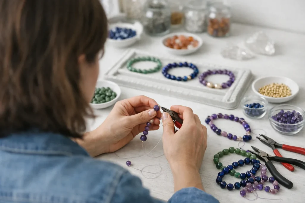 Bijoux en pierres naturelles : jade, lapis-lazuli, améthyste, le vrai