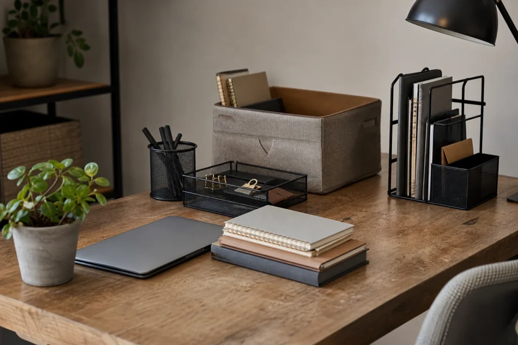 L’art du rangement : astuces pour désencombrer son bureau avec des rangements adaptés